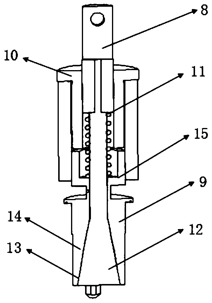 Heterogeneous component clamping device