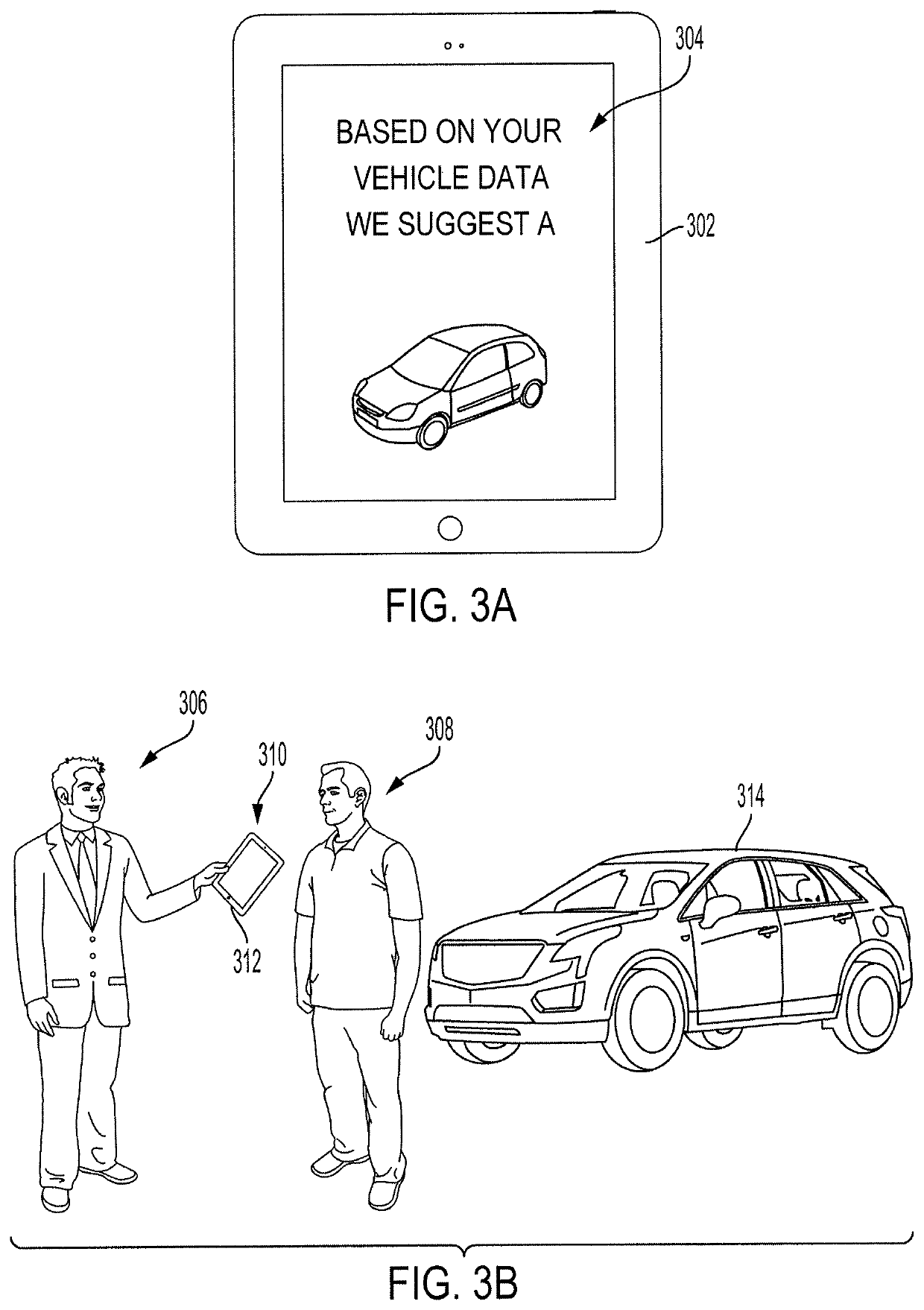 Vehicle recommendation system using sensors