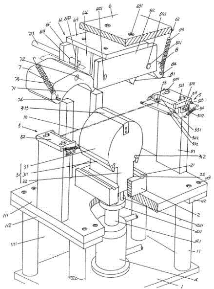 Handle forming mechanism used for bucket or pot type container