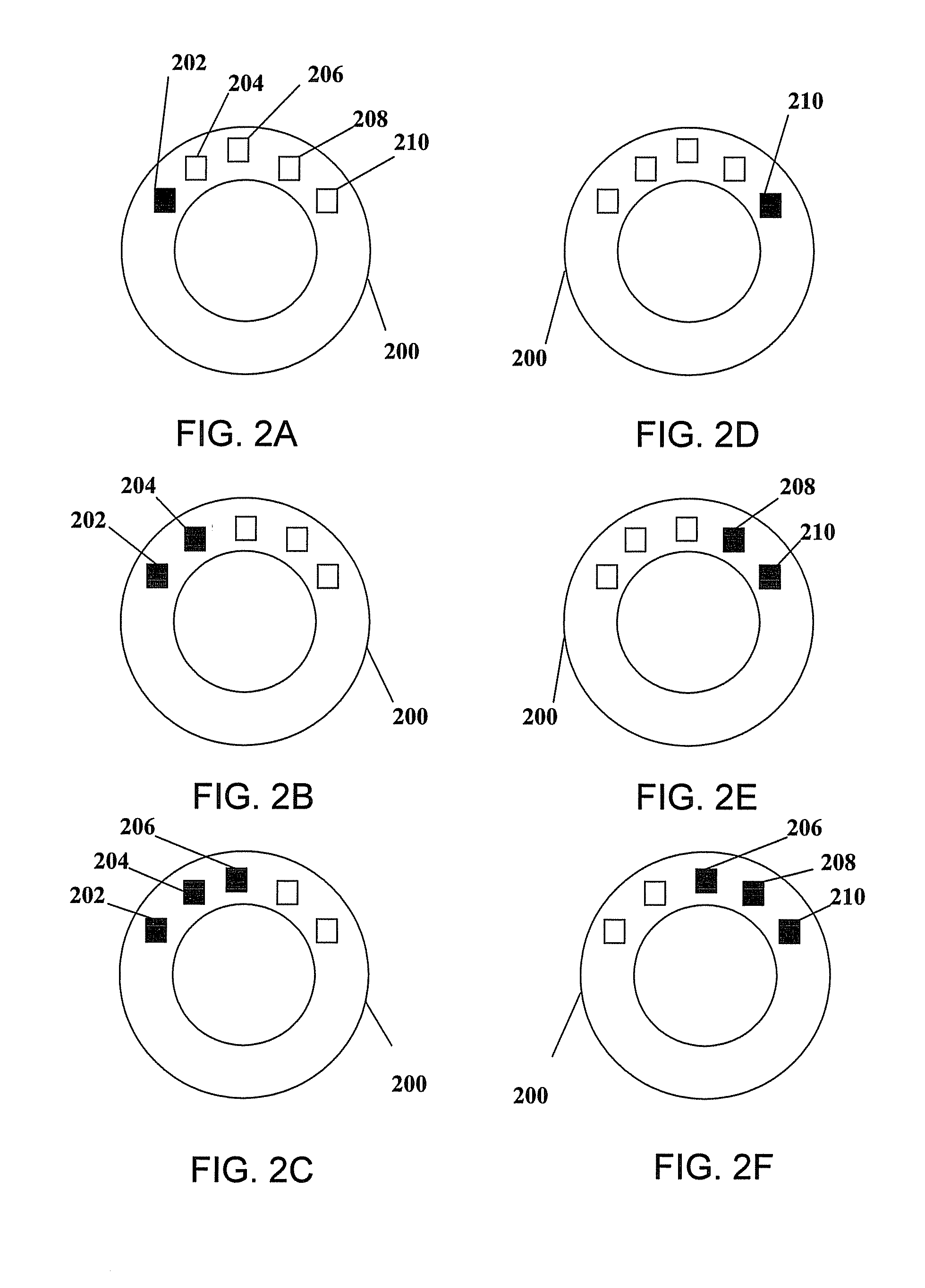 Method and system for blind spot identification and warning utilizing visual indicators