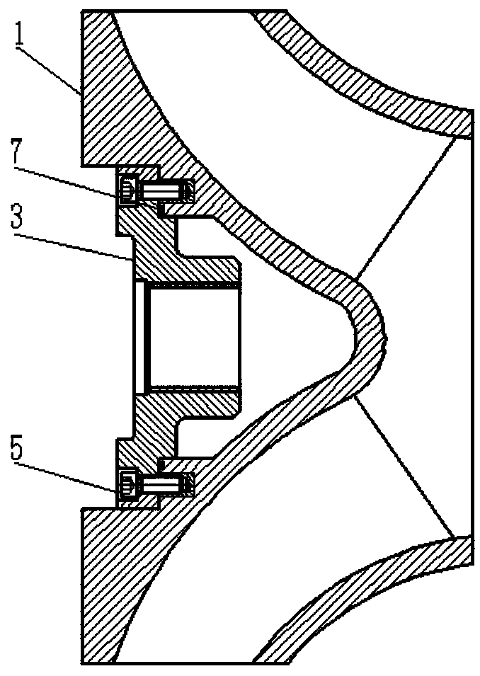 Split impeller for large single-shell slurry pump