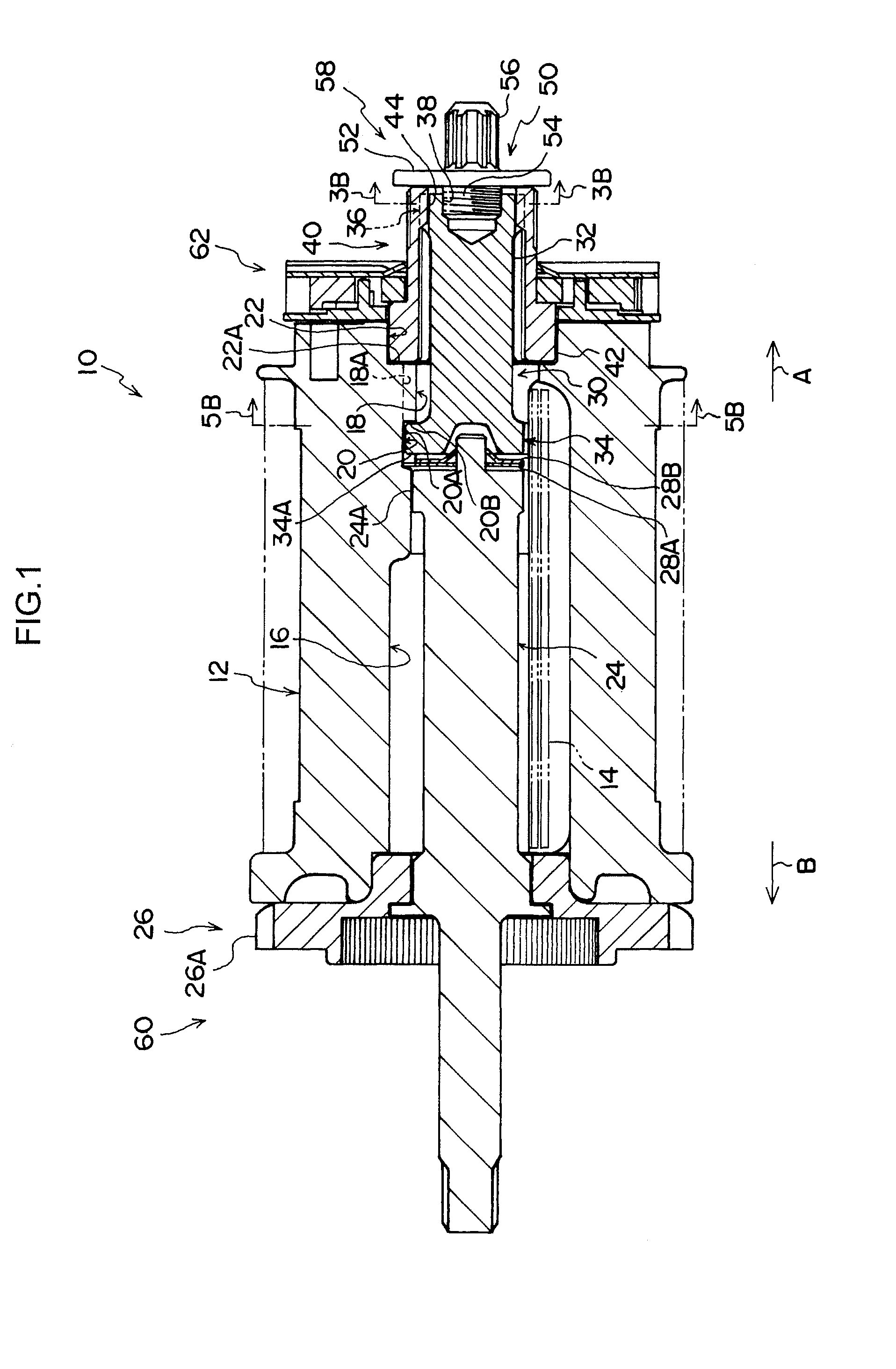 Webbing take-up device