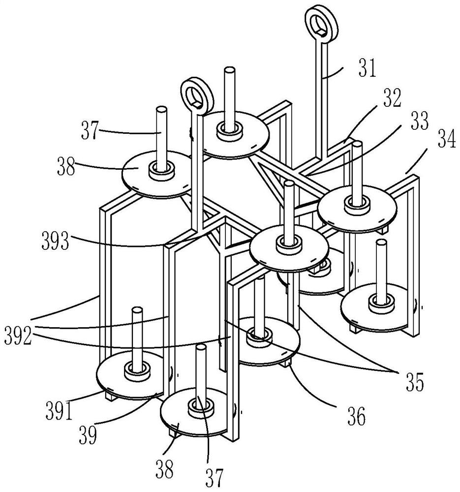 Spring double-layer tray, multicolor paint dipping unit and bogie spring paint dipping production line