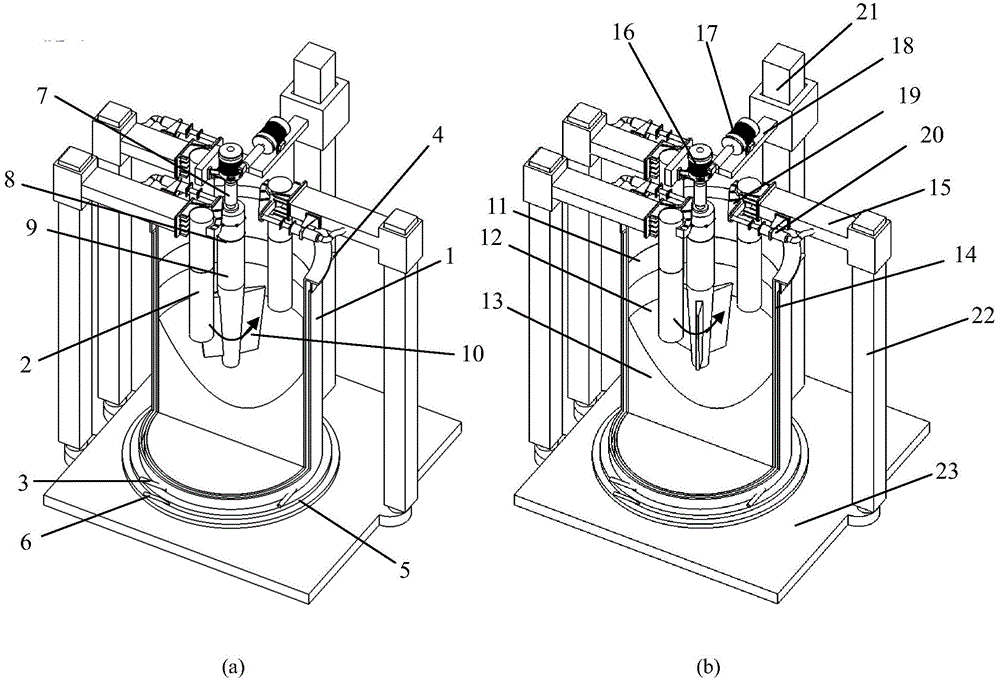 Device and method for producing large homogeneous electro-slag re-melting steel ingots added with consumable stirrer