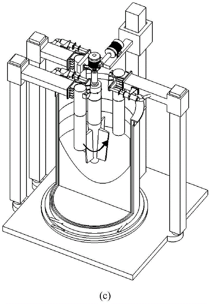 Device and method for producing large homogeneous electro-slag re-melting steel ingots added with consumable stirrer