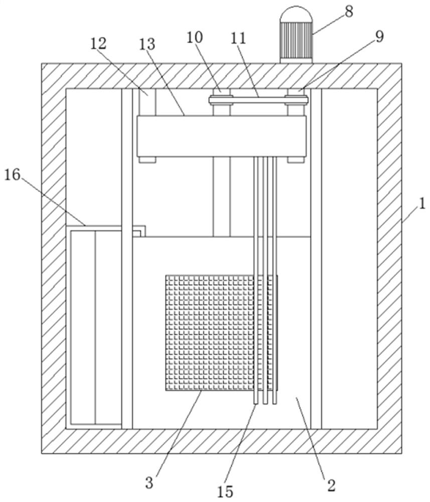 Filtering device for synthesizing ethyl acetate