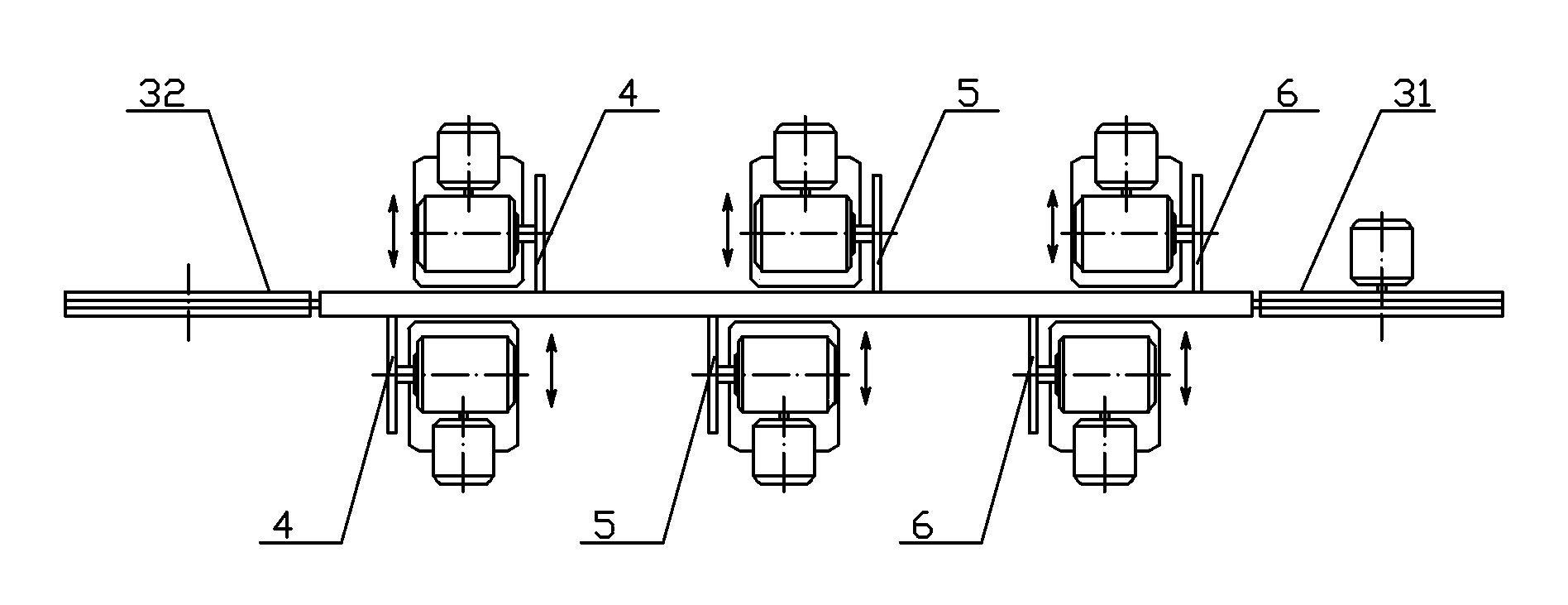 Both-edge four-angle blade continuous automatic grinding machine tool