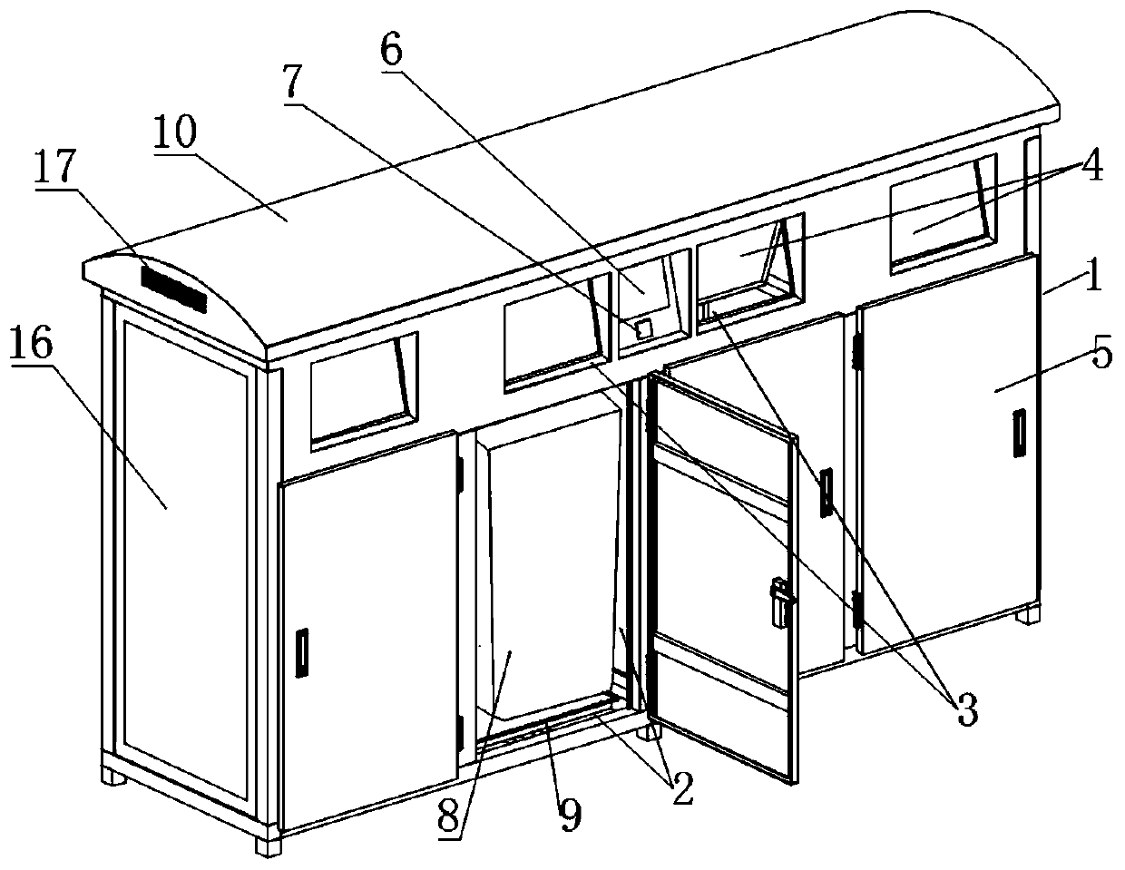 Intelligent classification recycling box