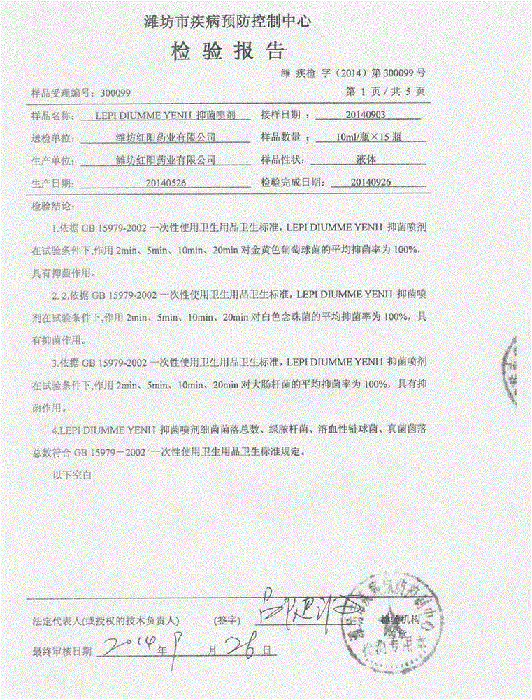 Maca spray for external application