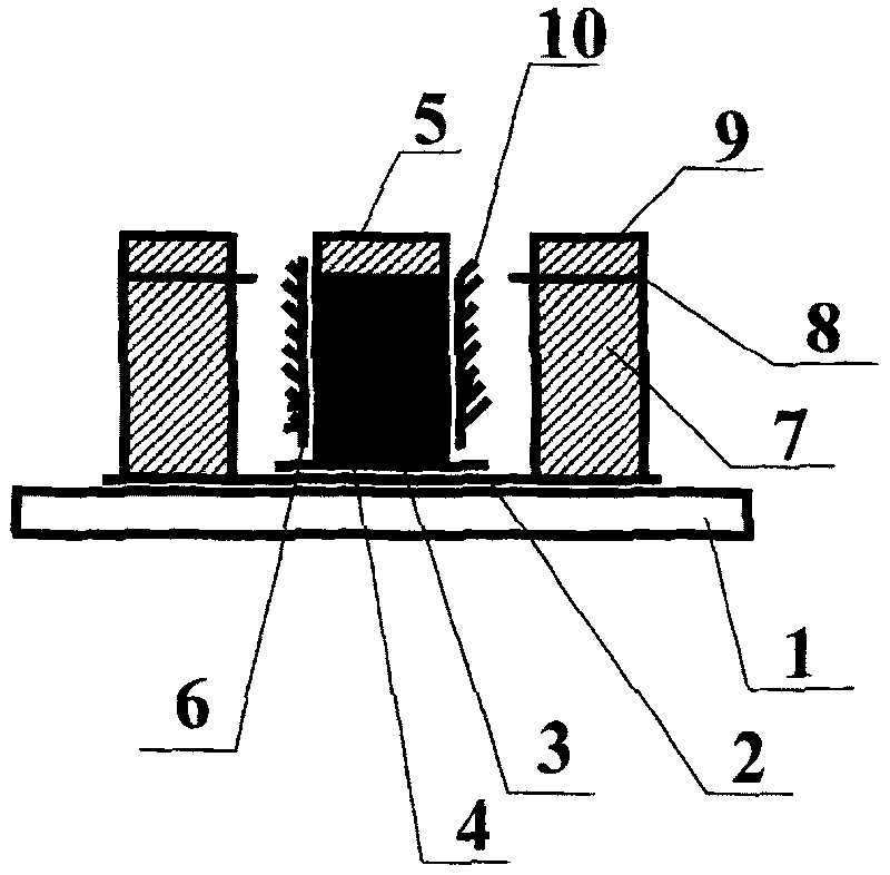 Hackle sidegrid-controlled structure panel display and its manufacturing method