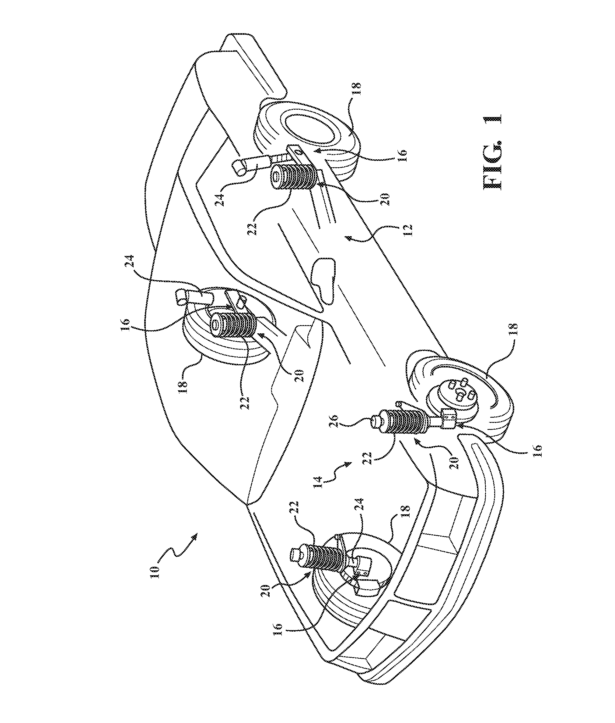 Impact Reinforced Composite Spring Seat for a Shock Absorber