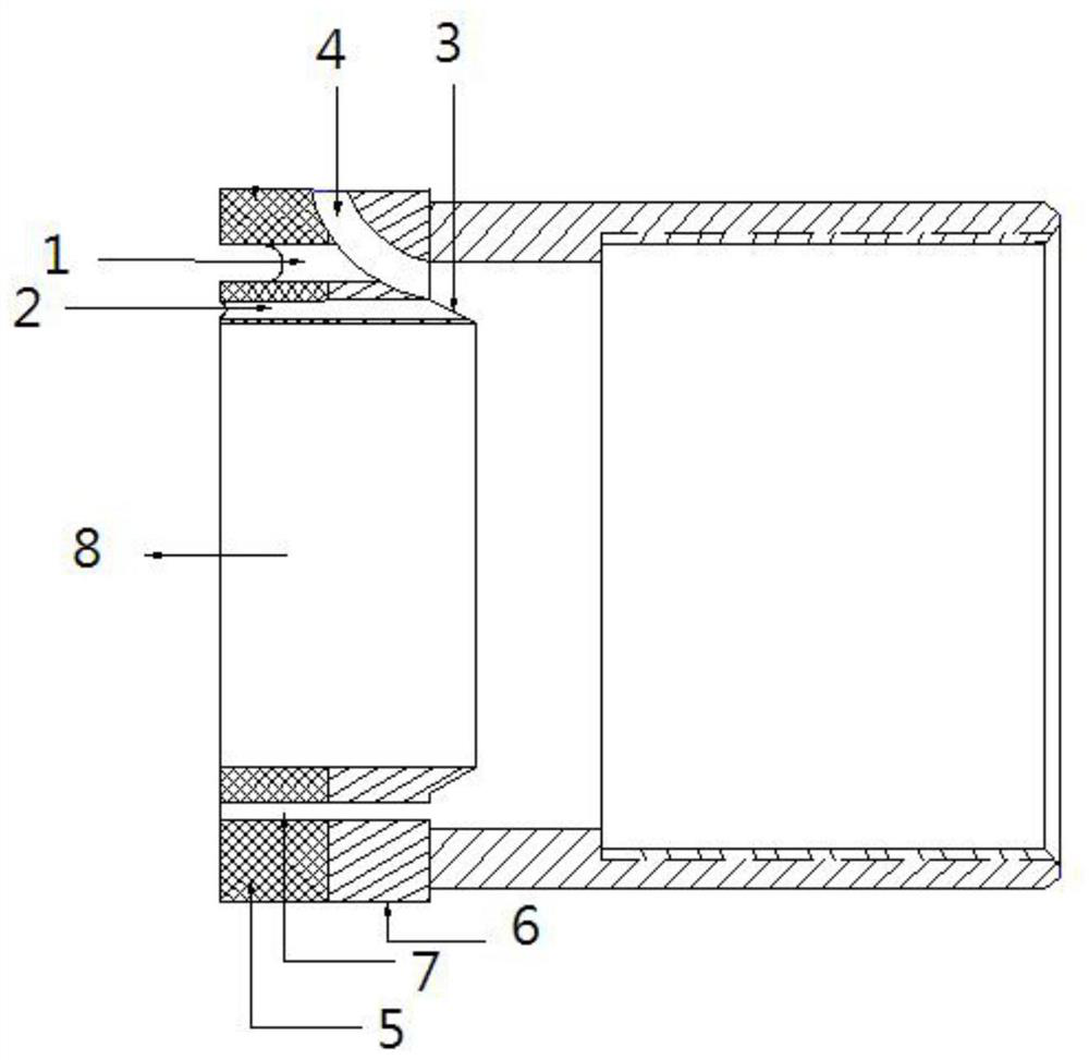 Water-jacket type reverse microcirculation guiding coring device