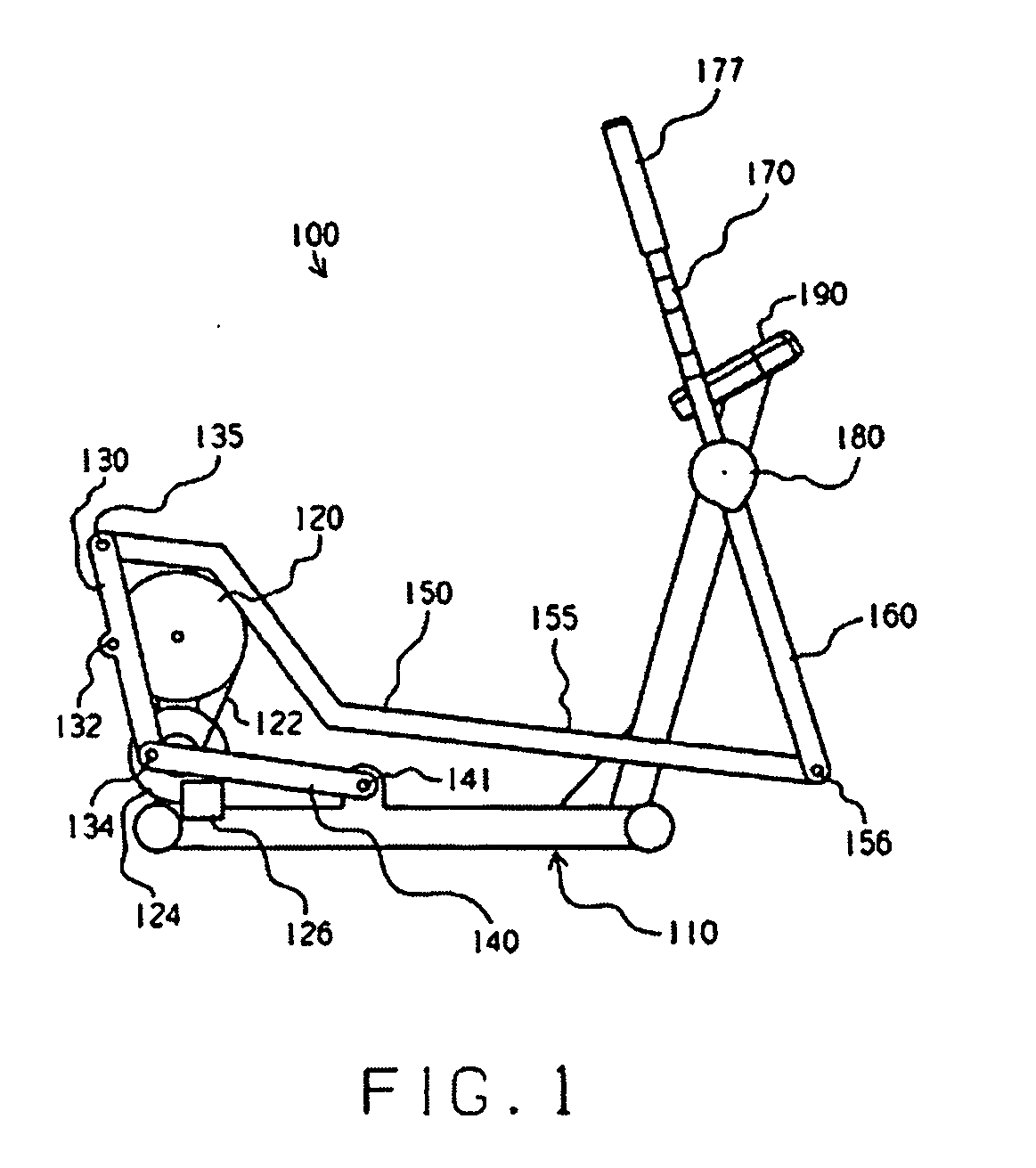 Adjustable stride length exercise method and apparatus
