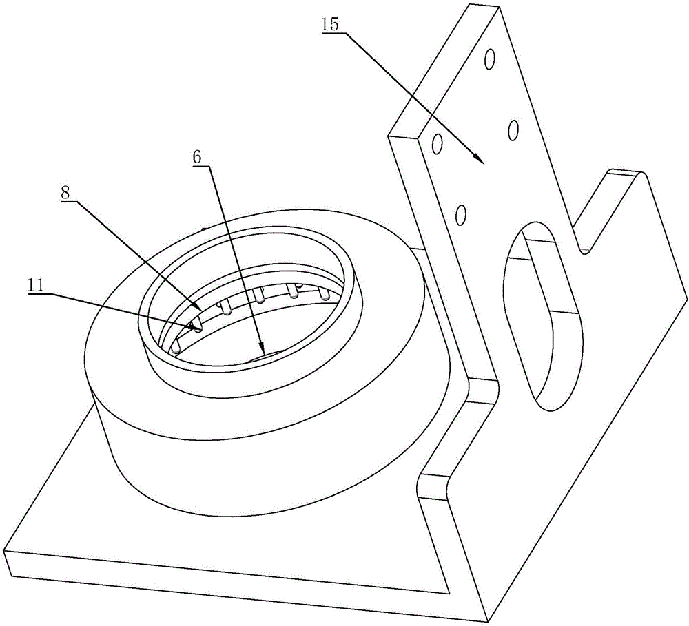 Image collection device for detecting concentricity of LED chip and lens