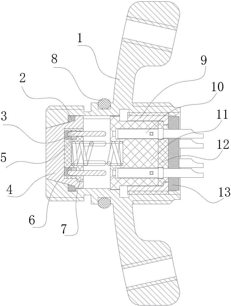 A short-circuit protection connector with electromagnetic shielding function