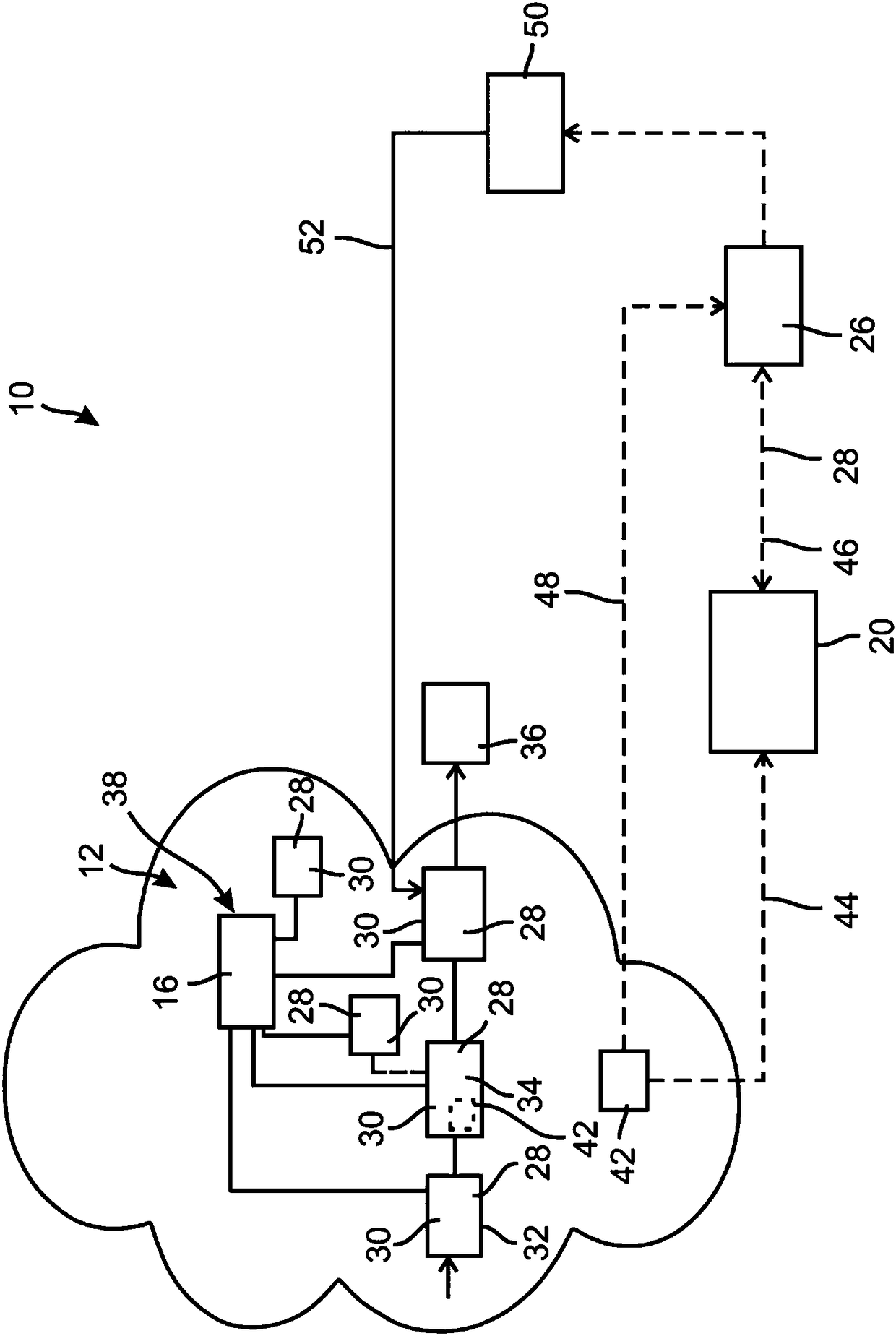 System for transmitting audio and/or video data and method for granting secured access