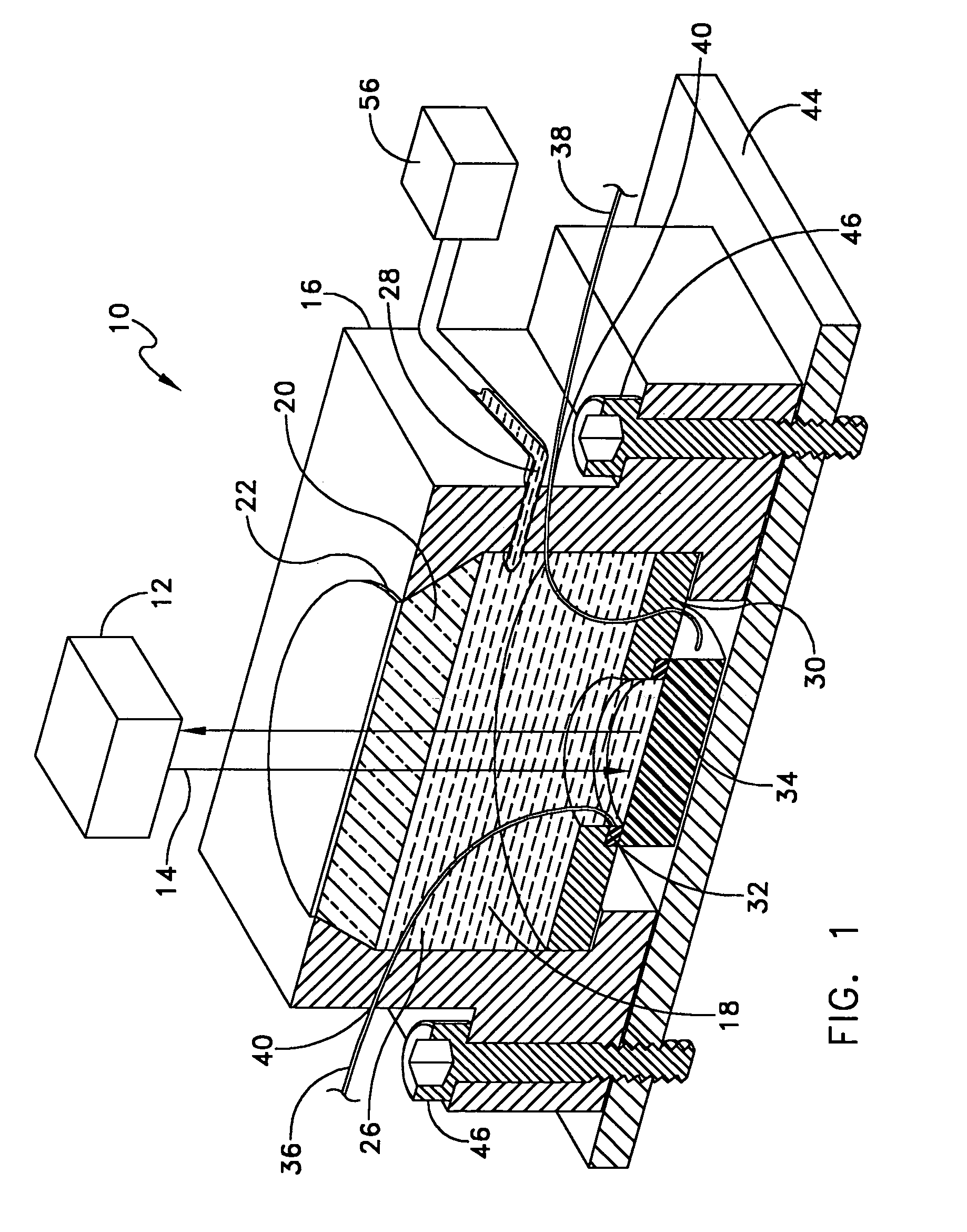 System and apparatus for measuring displacements in electro-active materials