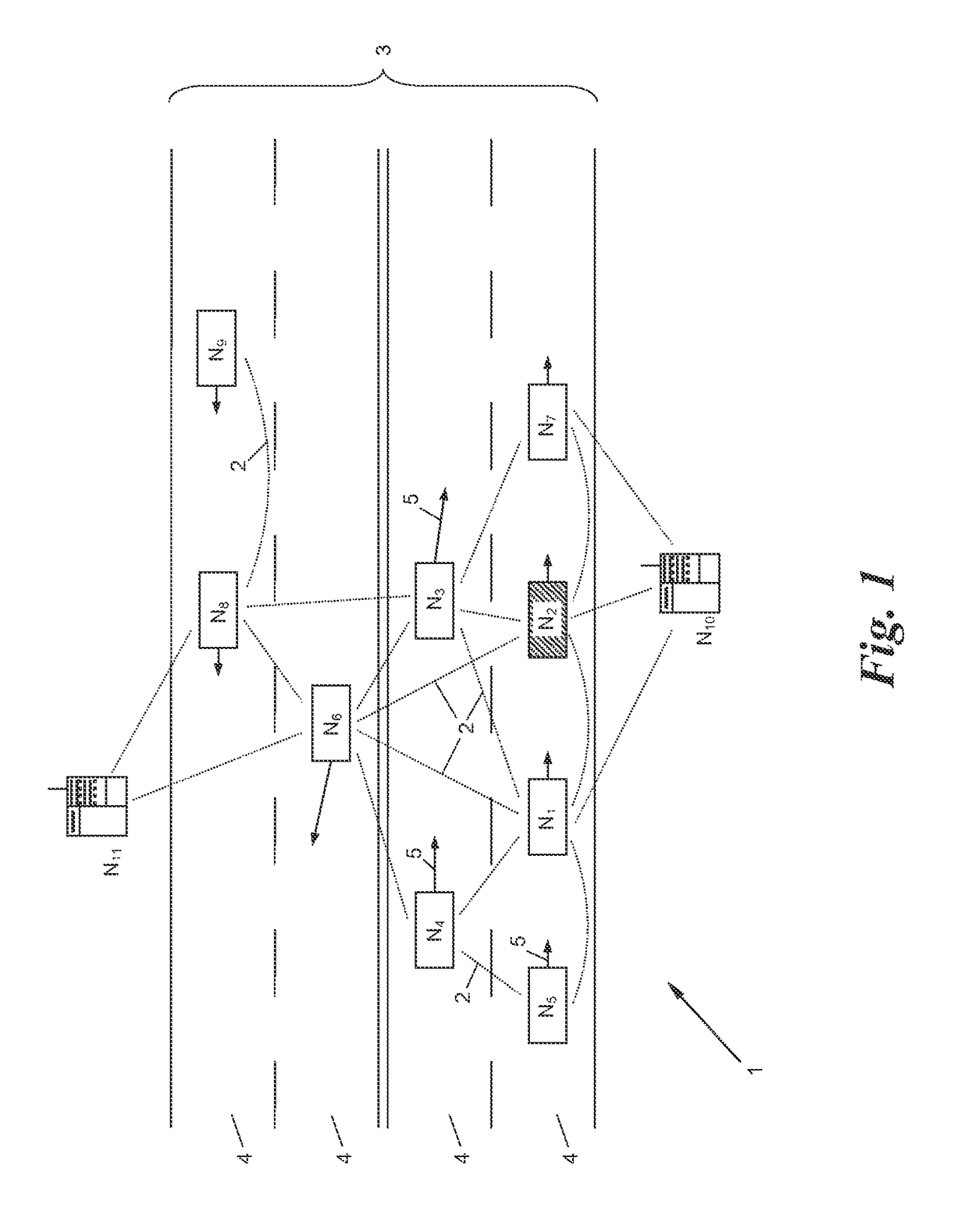 Method for transmitting messages in ad hoc networks