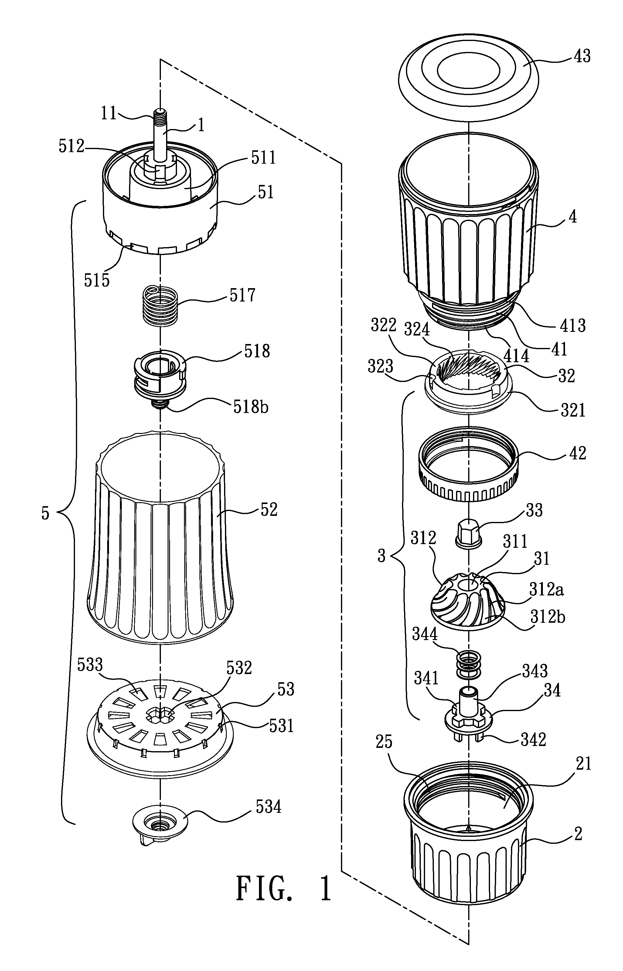 Grinder and automatic open/close control device thereof