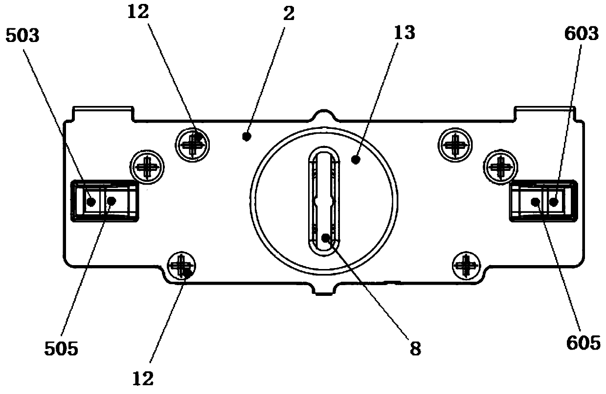 Lock with power connecting function