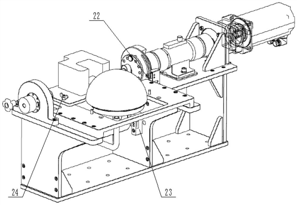 A loading test device for electric retractable mechanism of aircraft lighting