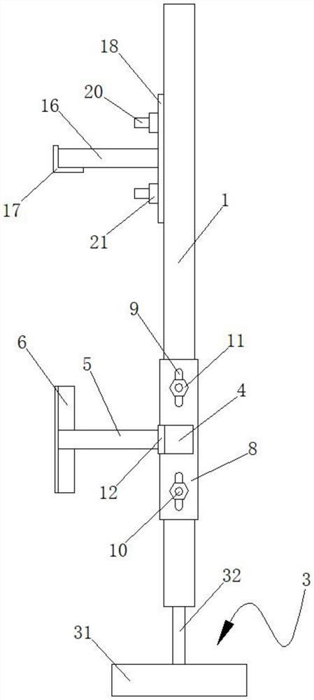 Precise fixing device for embedded box of residential building wall