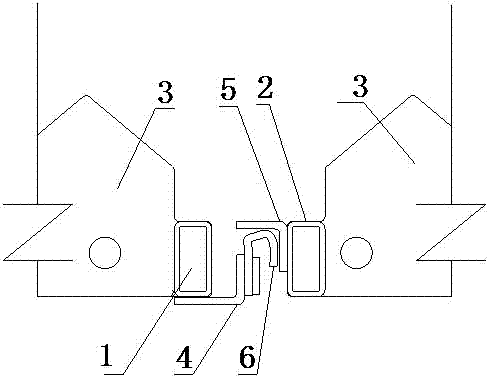An inner-rotating grille sealing connector
