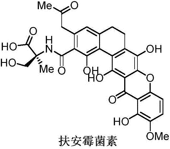 Synthetic method of Fuan mycin skeleton