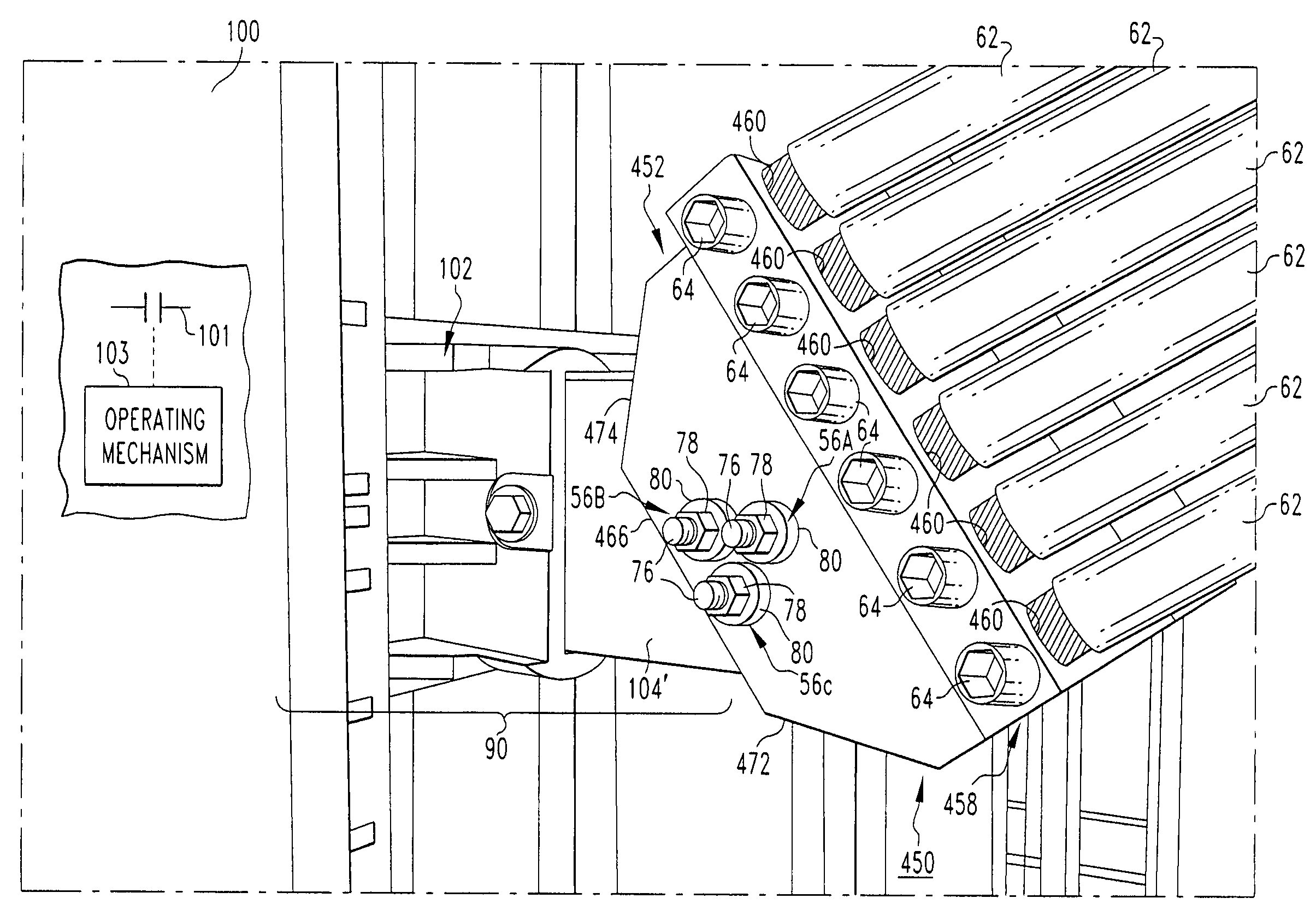 Multiple-hole terminal lug, bussing assembly and electrical switching apparatus including the same