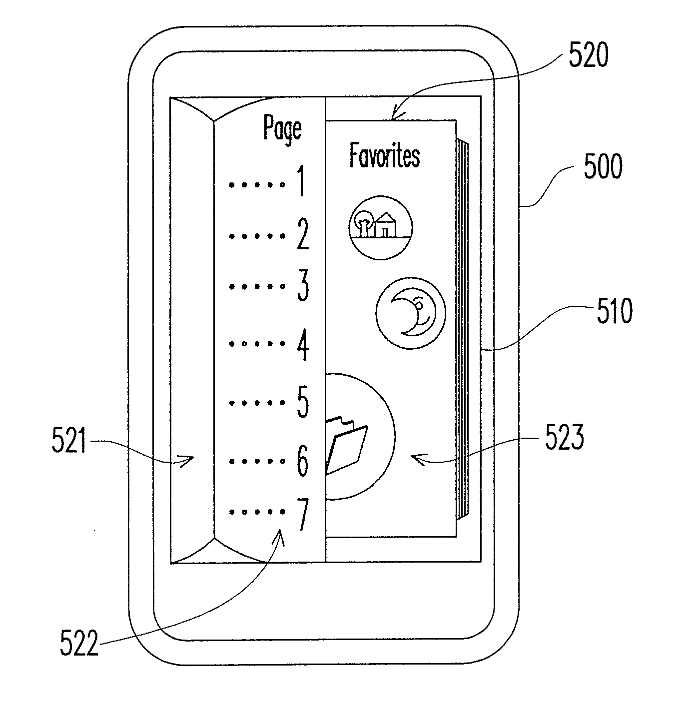 Electronic device and user interface display method thereof