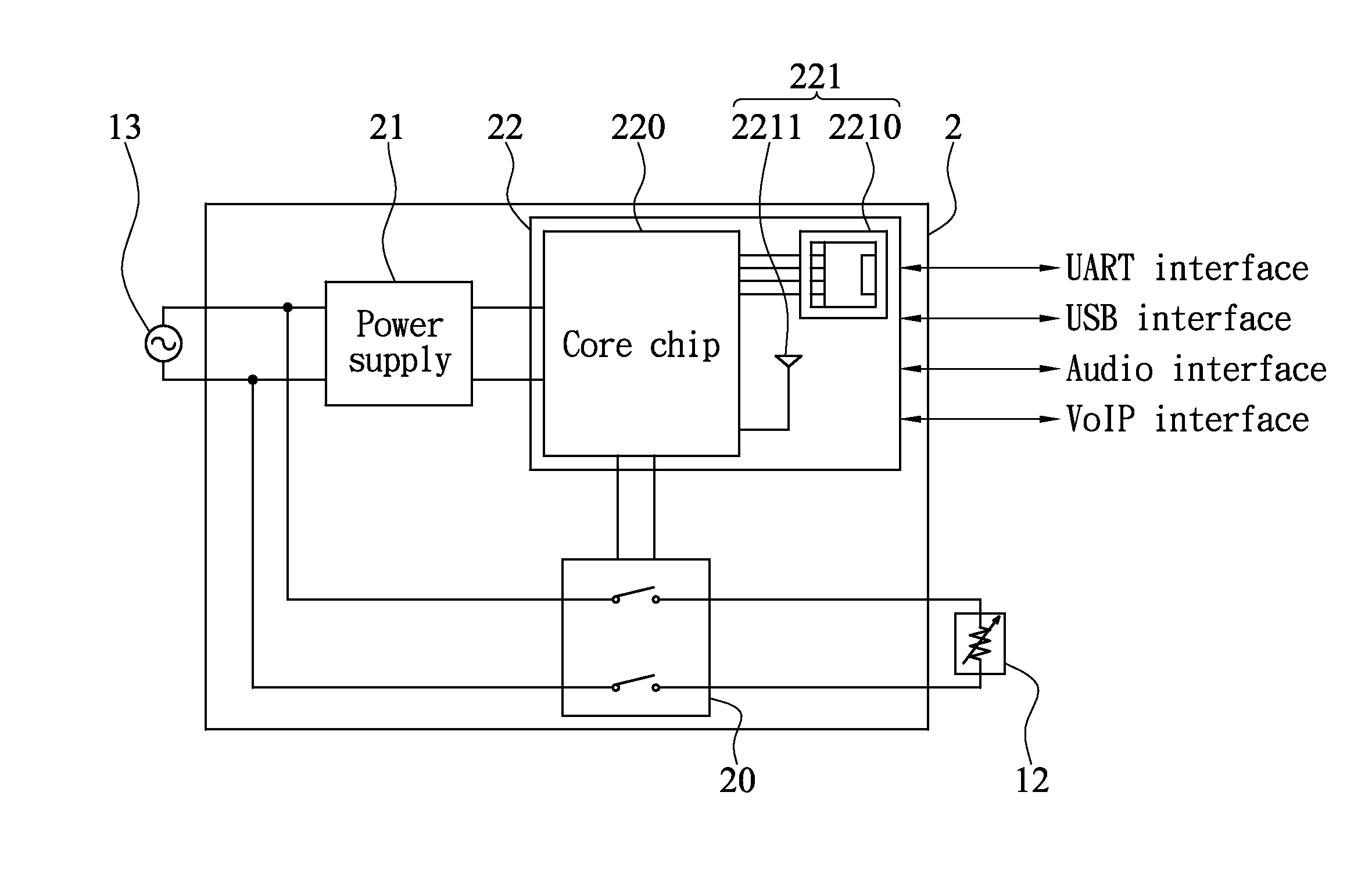 Network power control module