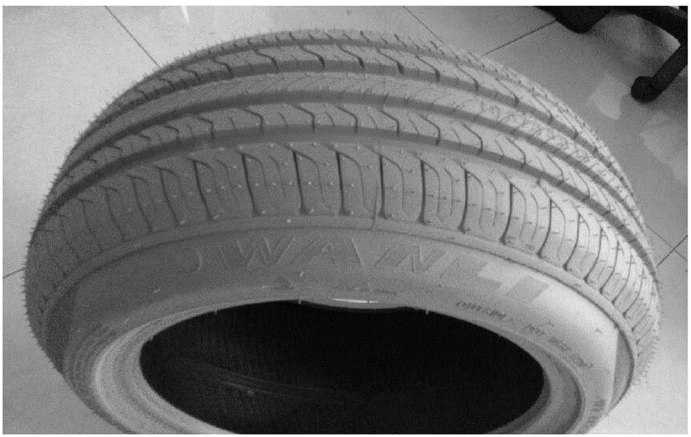 Rubber composition of tire tread and application of rubber composition