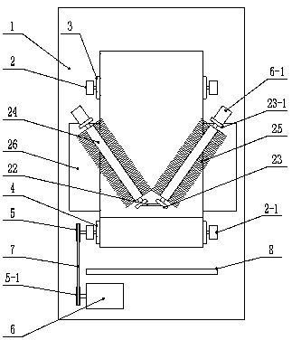 Winding device for shell fabric processing