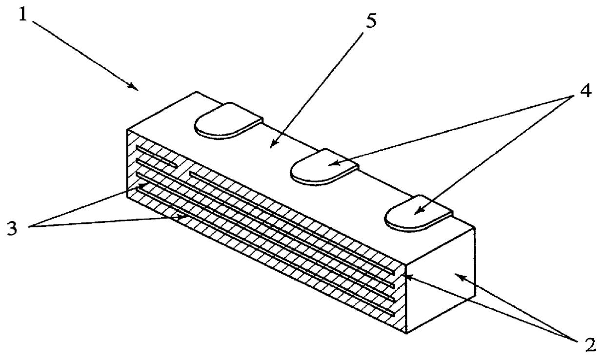 Multilayered electronic part with minimum silver diffusion