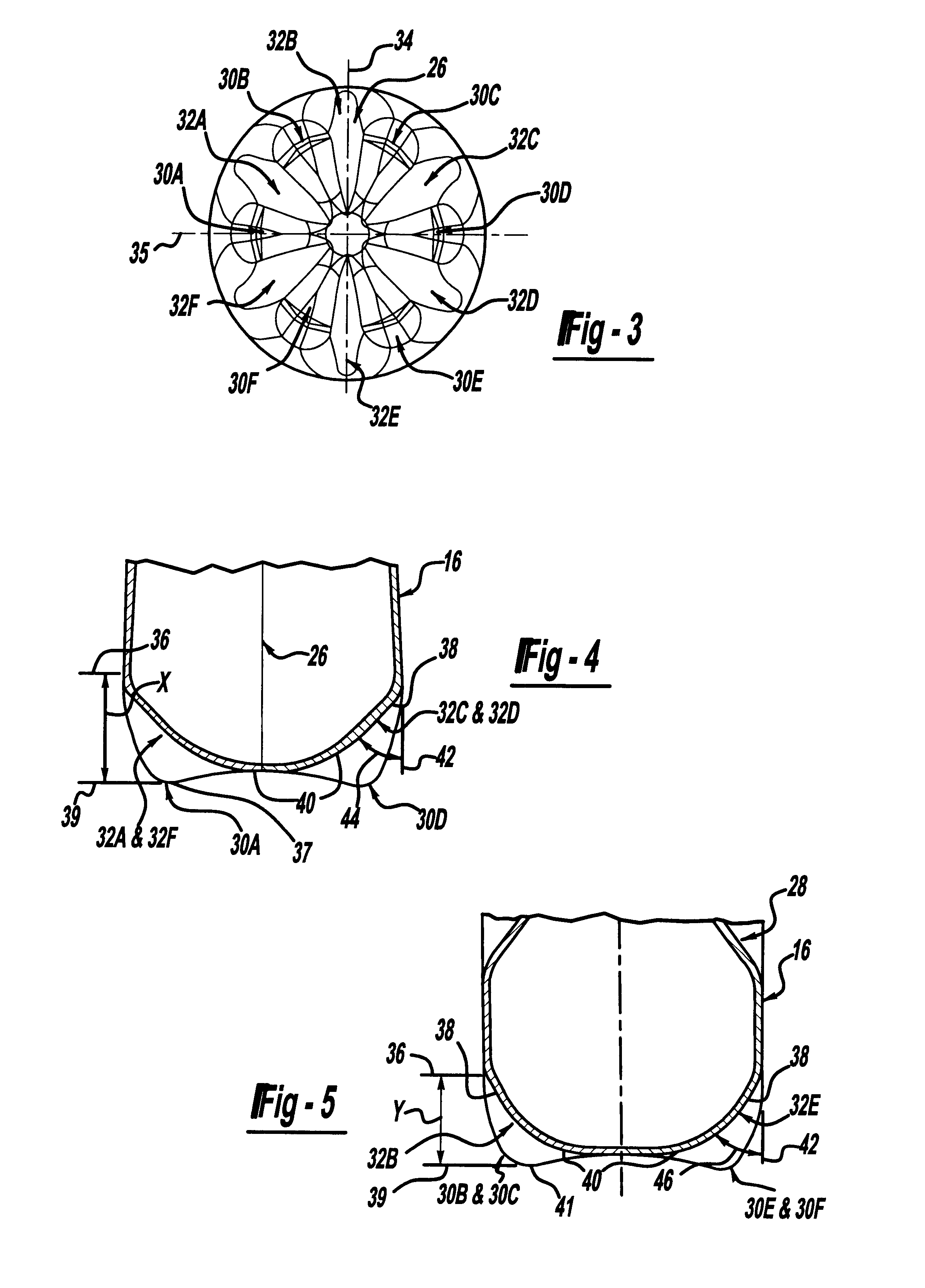 Non-rocking, webbed container for carbonated beverages