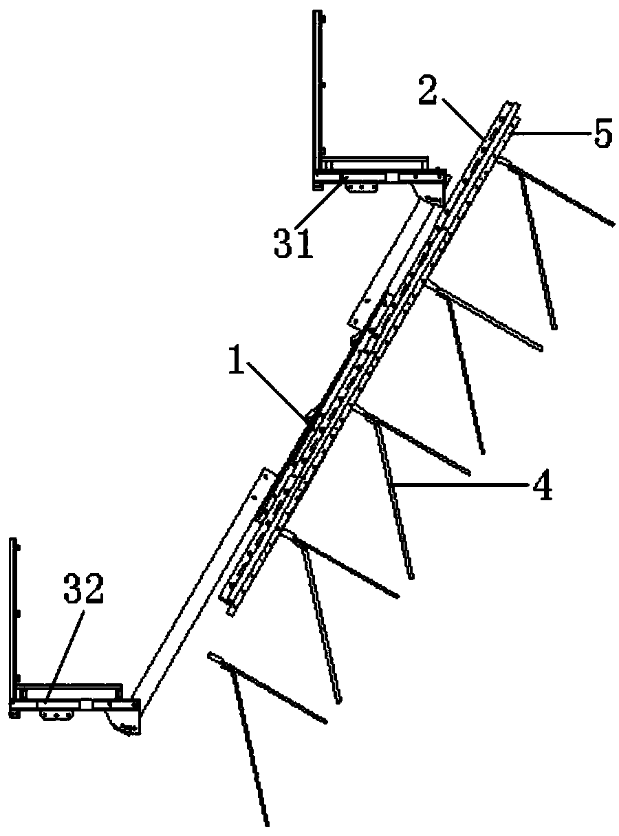 Self-climbing hydraulic turnover formwork