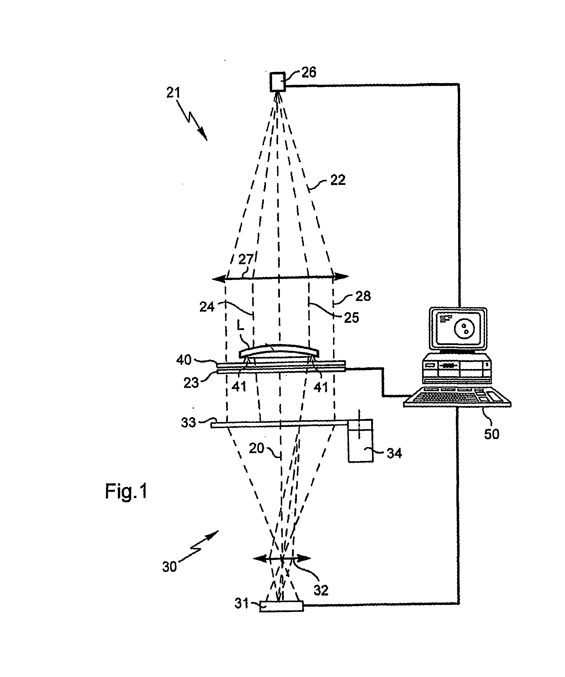 Method And Apparatus For Locally Measuring Refractive Characteristics Of A Lens In One Or Several Specific Points Of Said Lens