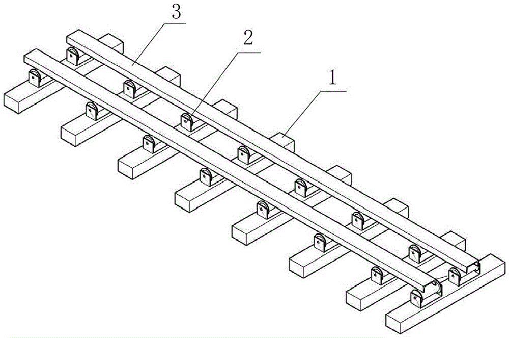 Shuffling device and transferring method for turnout switch rails and stock rail assemblies on bridge