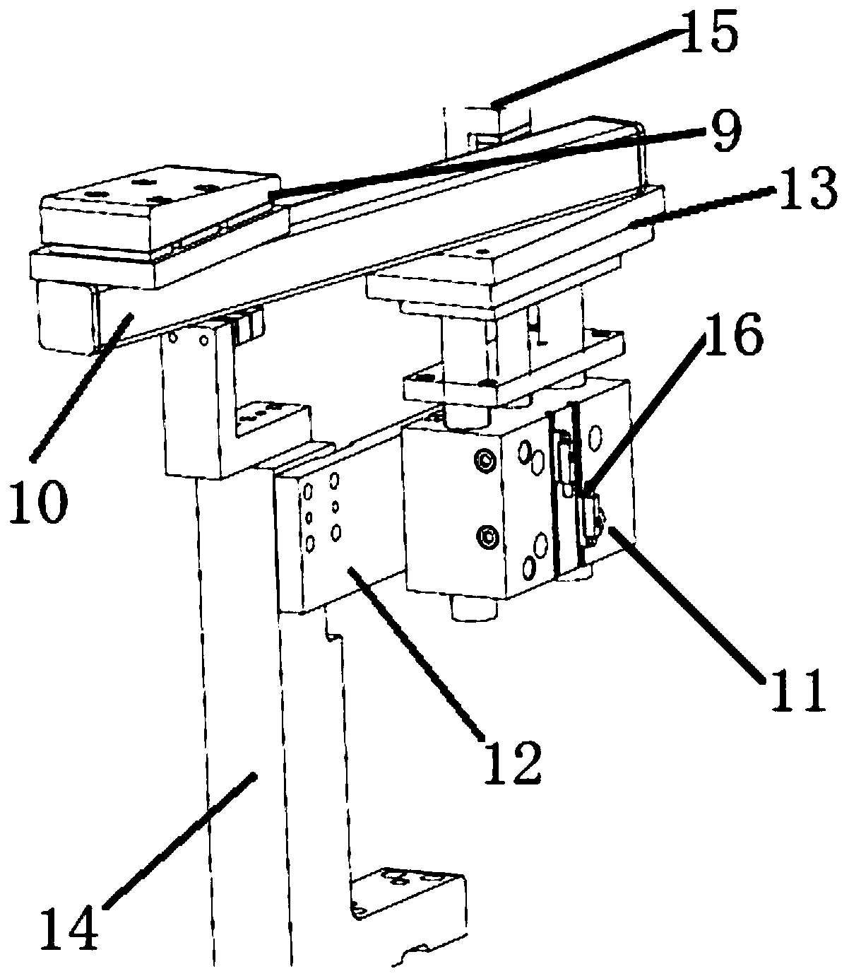 Method for improving positioning strength of built-in clamp