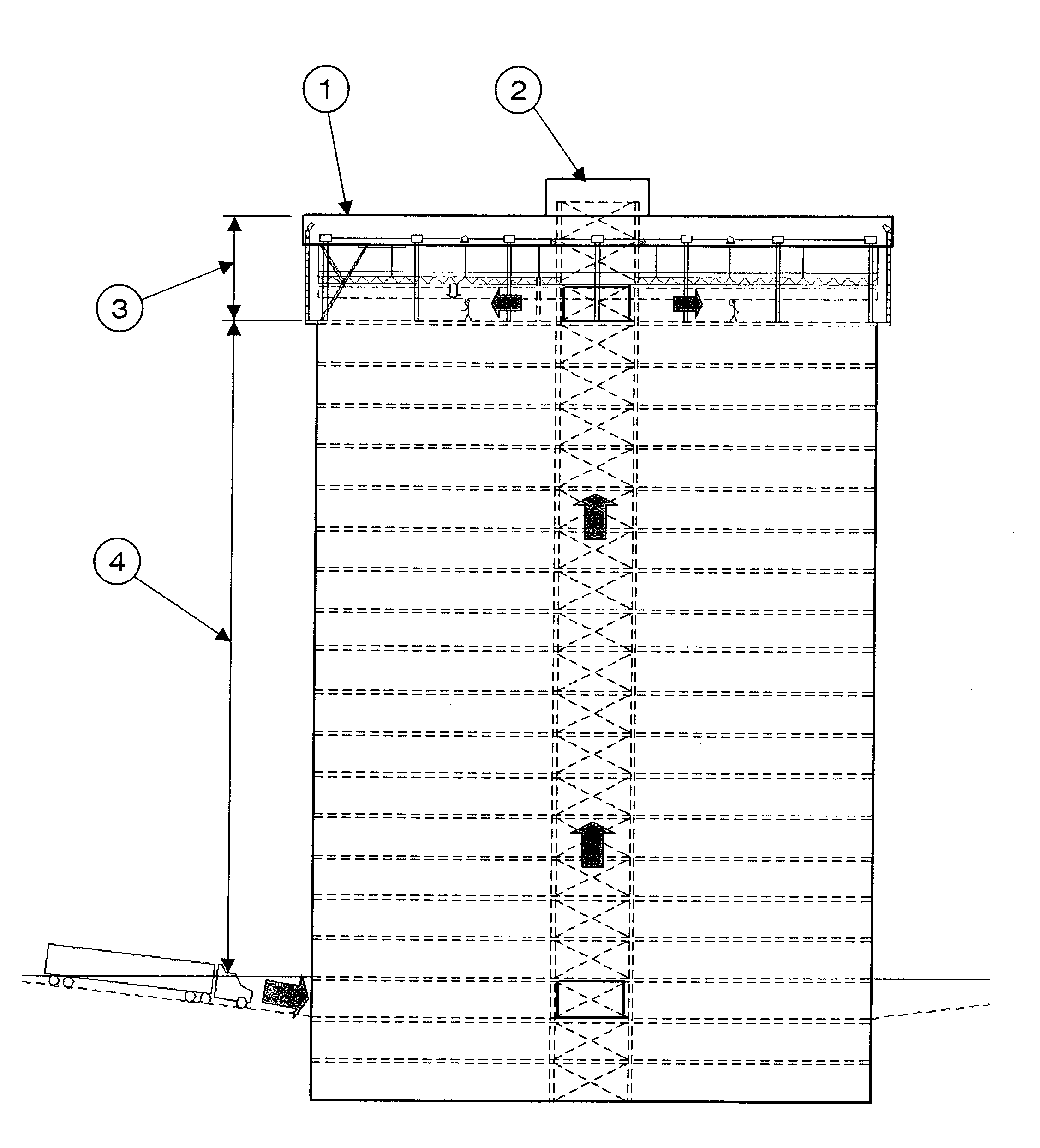 Construction system and method for multi-floor buildings