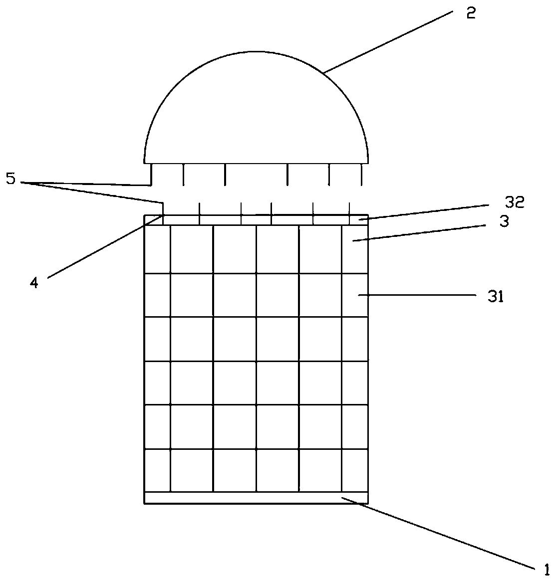 A modular prestressed concrete shell and modular shell assembly method
