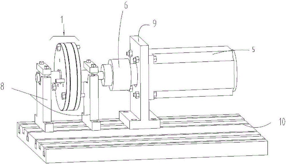 Exhaust valve plate fatigue test method and device