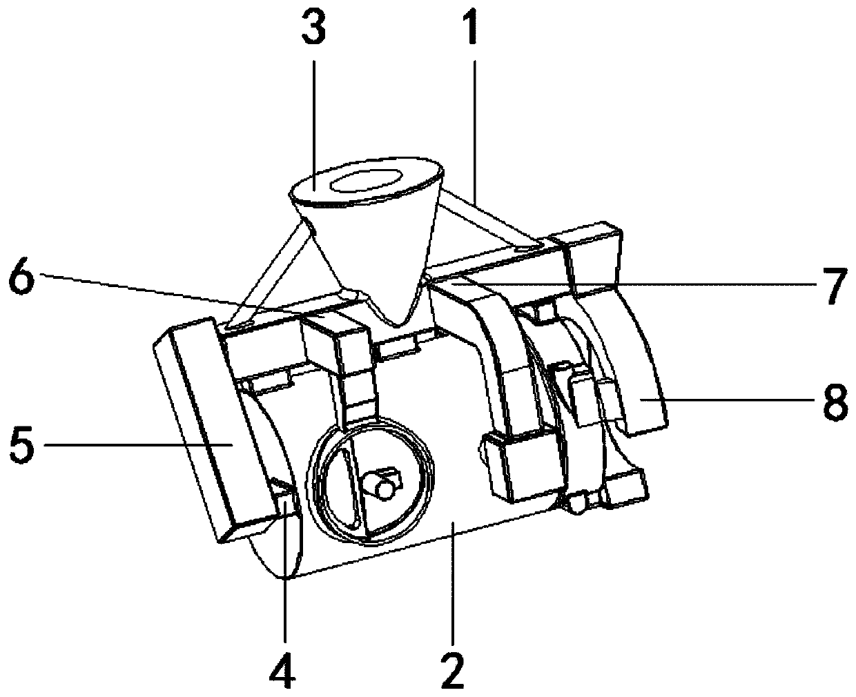 Motor shell mold head for deep water pump