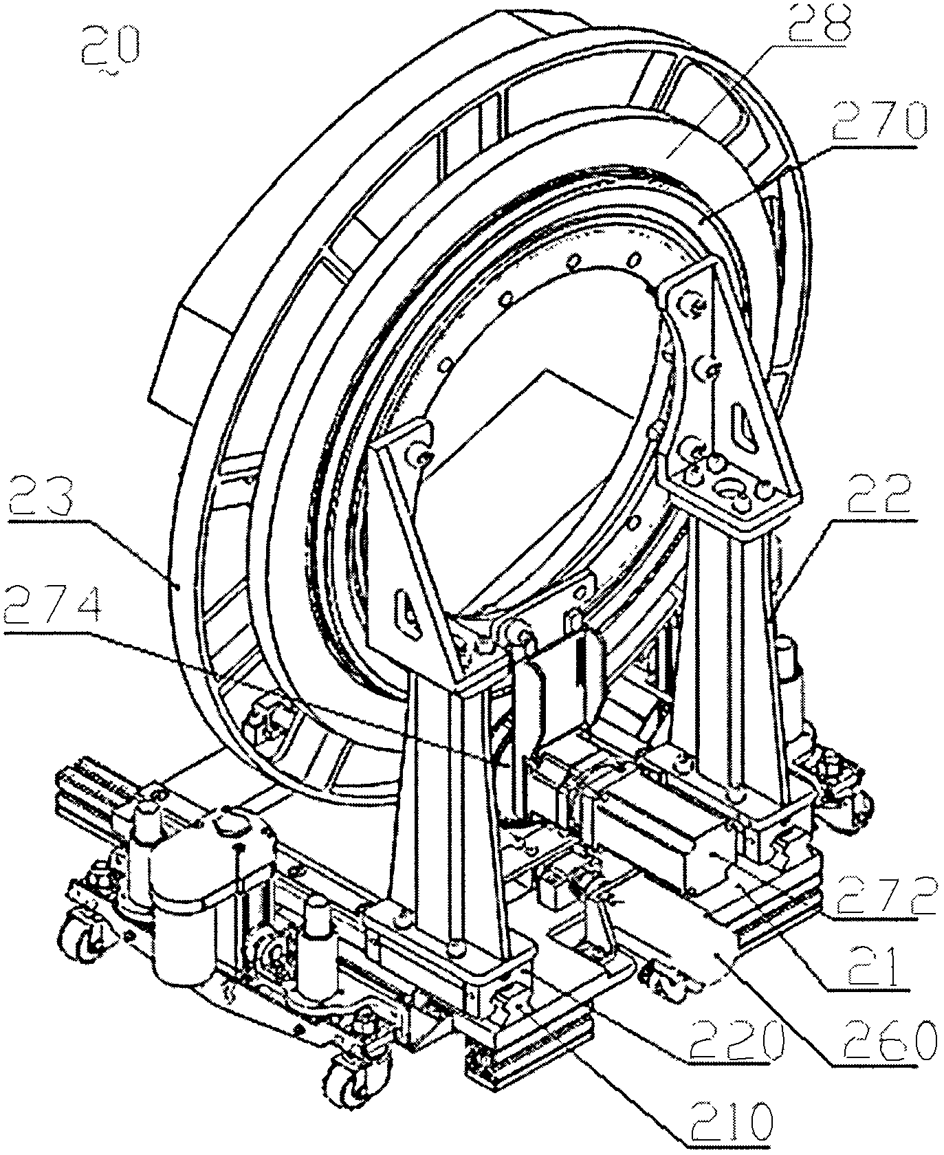 Mobile computed tomography (CT) scanner and operation method thereof