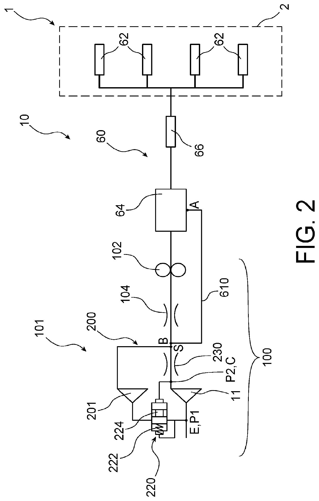 System for supplying a turbine engine with fluid having a low pressure pumping assembly comprising two pumps in parallel