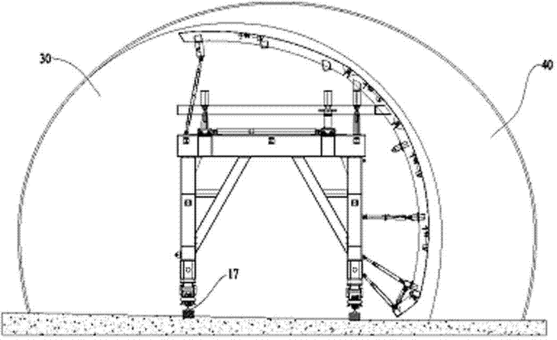 A lining method for a tunnel emergency avoidance zone and a tunnel lining trolley