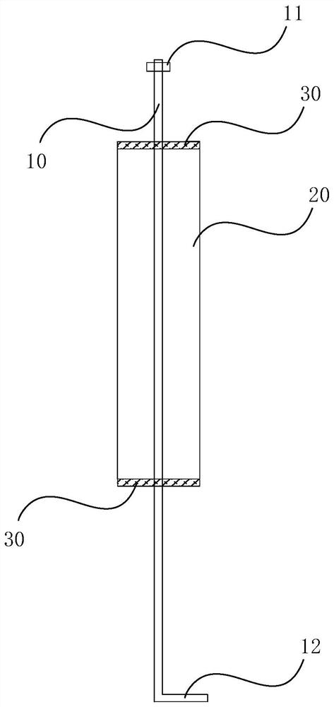 Swing post, swing post assembly and construction method for bobsled track