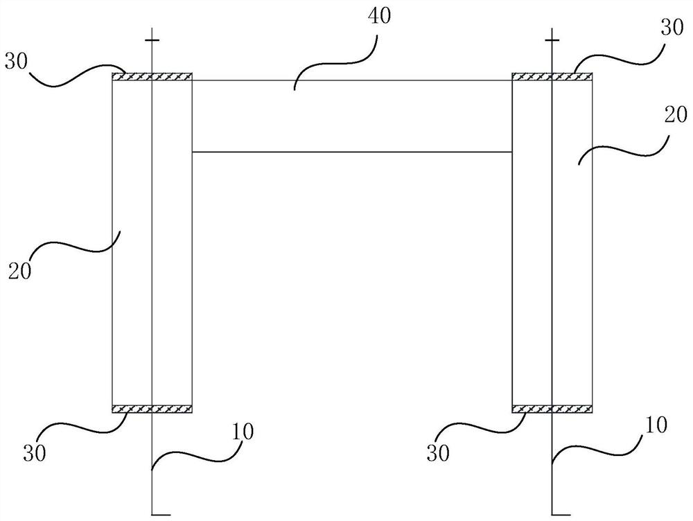 Swing post, swing post assembly and construction method for bobsled track