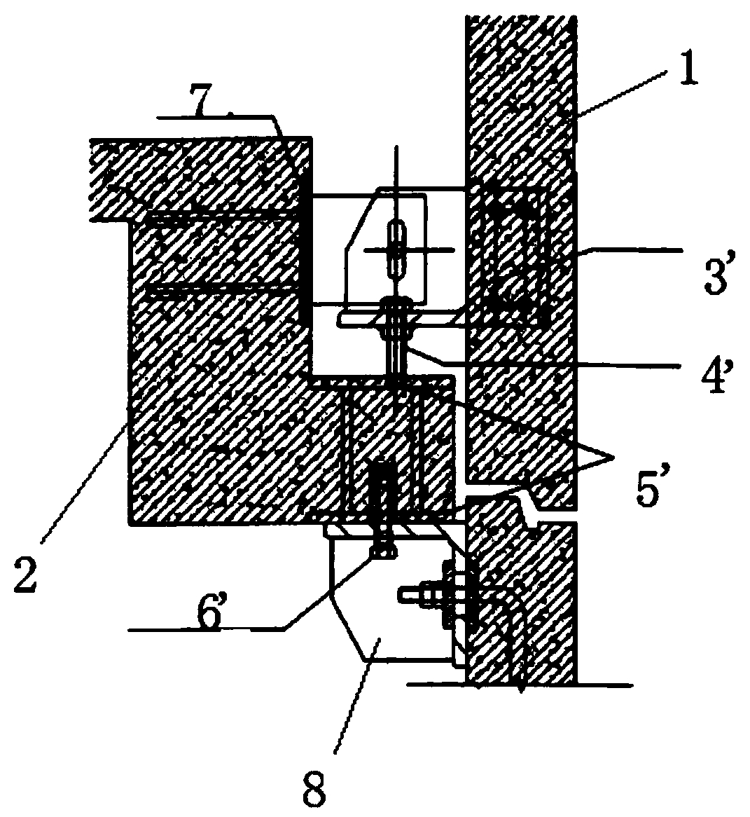Concrete outer hanging plate hoisting construction method