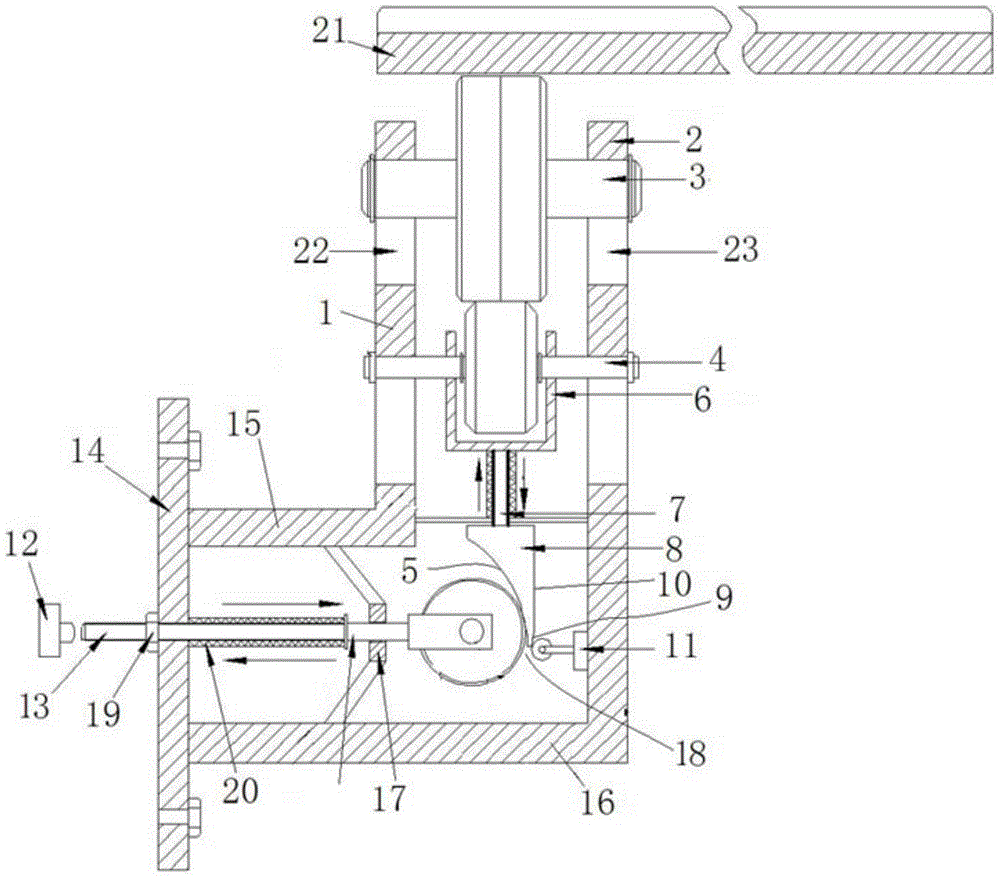 Warning mechanism, chain conveying system using warning mechanism and tobacco cutter